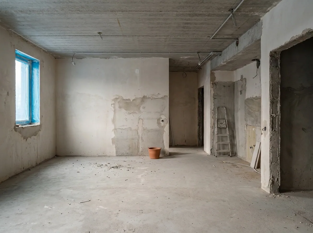 Townhouse kitchen and dining, Gdańsk — before