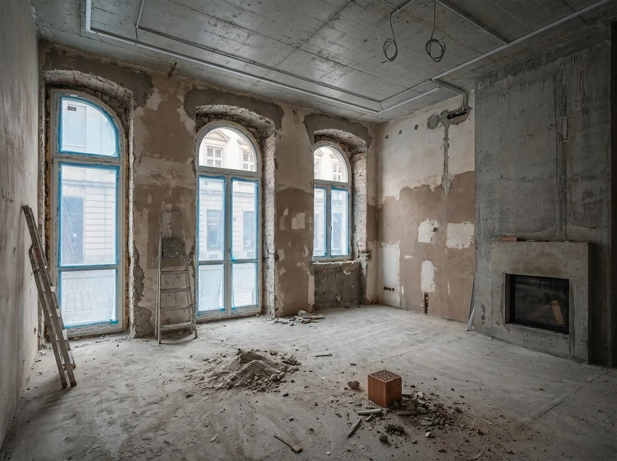 Kazimierz tenement apartment, Kraków — before